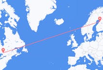 Voli da Baia Nord, Canada a Oulu, Finlandia