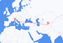 Flights from Dushanbe to Pisa