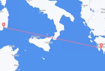 Flyreiser fra Kalamata, Hellas til Cagliari, Italia