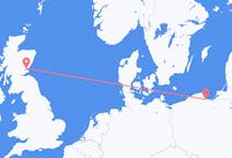 Fly fra Dundee til Gdańsk