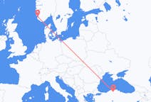 Flights from Kastamonu, Turkey to Stavanger, Norway