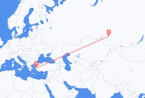 Flights from İzmir, Turkey to Novosibirsk, Russia