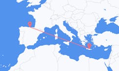 Vluchten van Santander, Spanje naar Iraklion, Griekenland