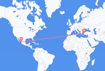 Flyreiser fra Mazatlán, Mexico til Izmir, Tyrkia