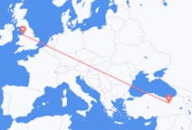 Flüge von Erzincan, die Türkei nach Liverpool, England