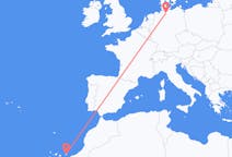 Vols de Hambourg, Allemagne vers Ajuy, Espagne