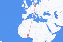 Flyrejser fra Lomé, Togo til Dresden, Tyskland
