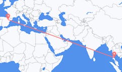 出发地 泰国出发地 苏梅岛目的地 西班牙萨拉戈萨的航班