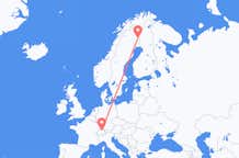 Flyreiser fra Pajala, Sverige, til Zürich, Sverige