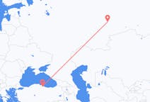 Loty z Yekaterinburg, Rosja z Samsun, Turcja