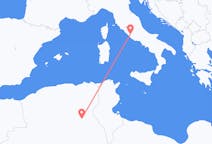 Flyrejser fra Touggourt, Algeriet til Rom, Italien