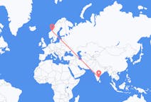 Flights from Tirupati, India to Trondheim, Norway
