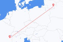 Loty z Wilno, Litwa do Chambery’ego, Francja