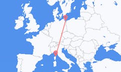 Flights from Bastia, France to Heringsdorf, Germany