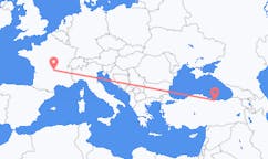 Flights from Giresun, Turkey to Clermont-Ferrand, France