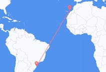 出发地 巴西弗洛里亚诺波利斯目的地 西班牙兰萨罗特岛的航班