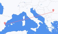Flights from Valencia in Spain to Craiova in Romania