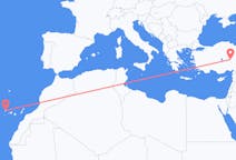 Fly fra Santa Cruz de La Palma til Kayseri