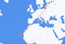 Flights from Boa Vista, Cape Verde to Szymany, Szczytno County, Poland