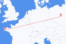 Flights from Quimper, France to Łódź, Poland