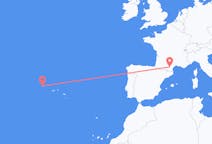 Flights from Flores Island, Portugal to Carcassonne, France