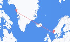 Fly fra Upernavik til Stavanger