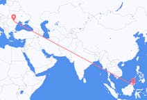 Flyreiser fra Tawau, Malaysia til Bacău, Romania