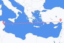 Flyg från Enfidha, Tunisien till Adana, Turkiet