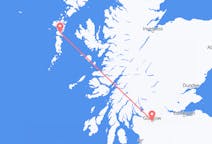 来自苏格兰的本貝丘拉島前往苏格兰的格拉斯哥的航班