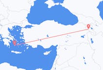 Loty z Erywań, Armenia do Miłosza, Grecja