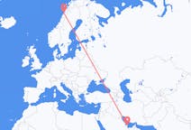 Flyreiser fra Doha, Qatar til Bodø, Norge