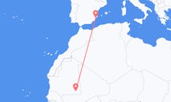 Flyg från Nema, Mauretanien till Alicante, Spanien