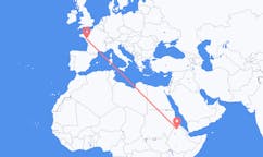Flights from Shire, Ethiopia to Nantes, France