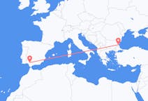 Flights from Burgas, Bulgaria to Seville, Spain