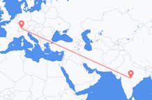 Flyrejser fra Nagpur til Zürich