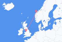 出发地 挪威从 奥勒松前往英格兰的利物浦的航班