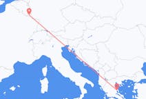 Flyg från Luxemburg, Luxemburg till Volos, Grekland