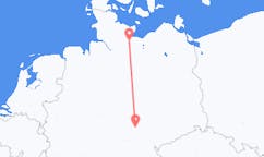 Flyreiser fra Lübeck, Tyskland til Erfurt, Tyskland