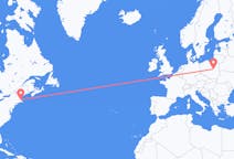 Flights from Boston, the United States to Warsaw, Poland