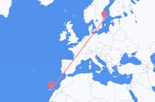 Vols de Las Palmas de Gran Canaria, Espagne pour Stockholm, Suède