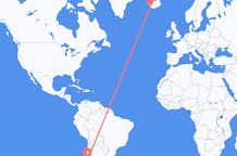 Рейсы из Сантьяго де Чили, Чили в Рейкьявик, Исландия