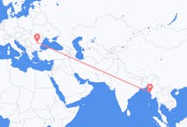 Flyrejser fra Kyaukpyu, Myanmar (Burma) til Bukarest, Rumænien
