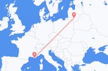 Flights from Toulon to Kaunas