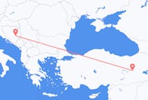 Flyreiser fra Bingöl, til Sarajevo