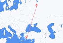 Flights from Moscow, Russia to Dalaman, Turkey