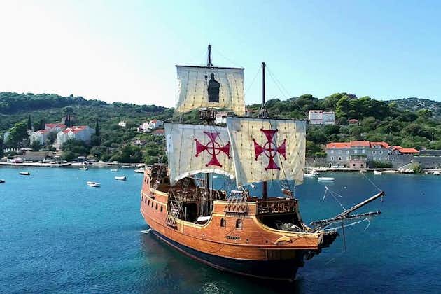 Bootstour auf den drei Inseln mit Mittagessen auf der Galleon Tirena ab Dubrovnik