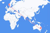 Flyrejser fra orange, Australien til Kristiansand, Norge