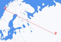 러시아발 예카테린부르크, 노르웨이행 보되 항공편