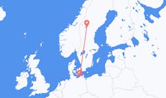 Fly fra Östersund til Rostock