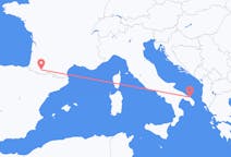 Flyrejser fra Brindisi, Italien til Lourdes, Frankrig